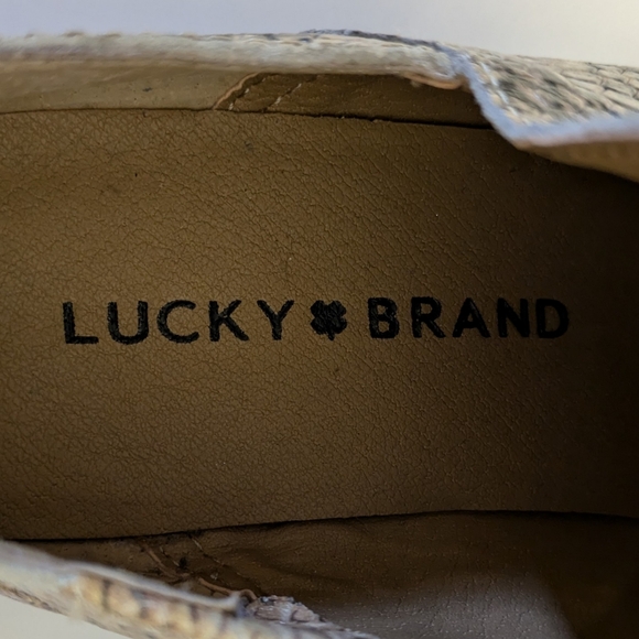 Lucky Brand Fausst Snakeprint Ankle Bootie - Picture 6 of 7